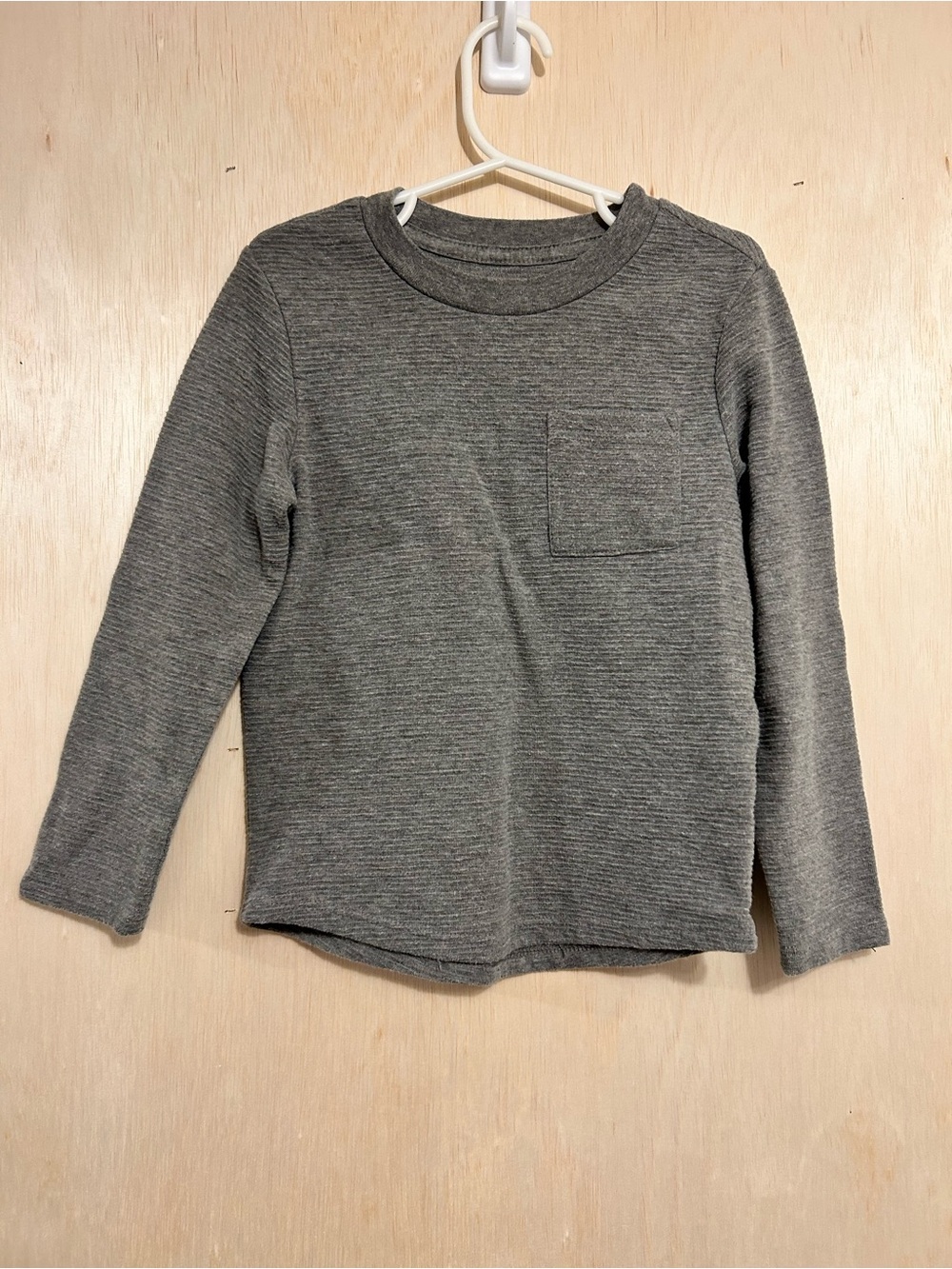 Cat & Jack Long-Sleeve Pocket Tee - Gray
